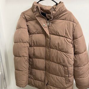 Forever 21 Brown Puffer Jacket